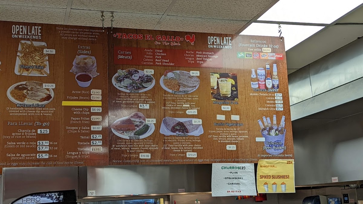 Tacos El Gallo Menu - Image 4